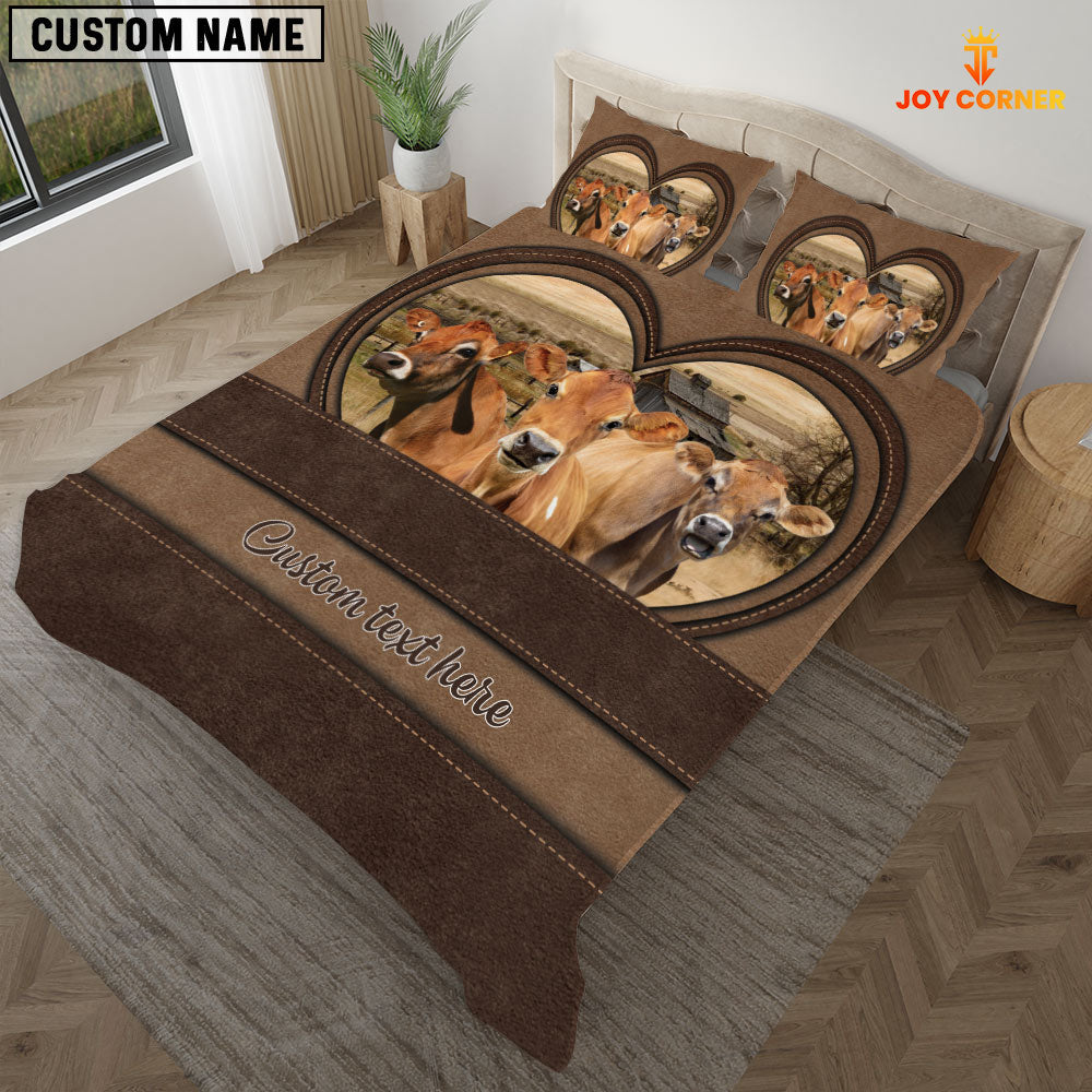 Jersey In Heart Custom Name Bedding Set
