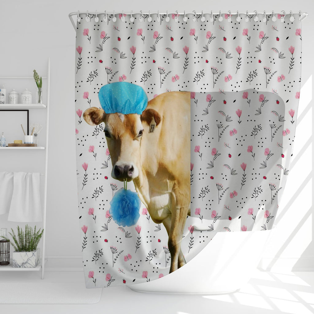 Jersey Flower 3D Shower Curtain