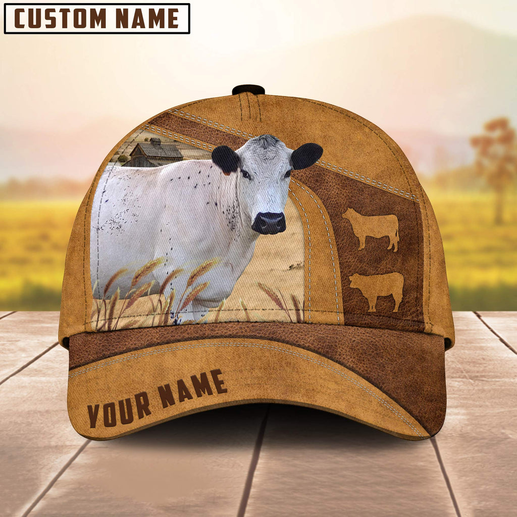 Custom Name British White Park Cattle Cap