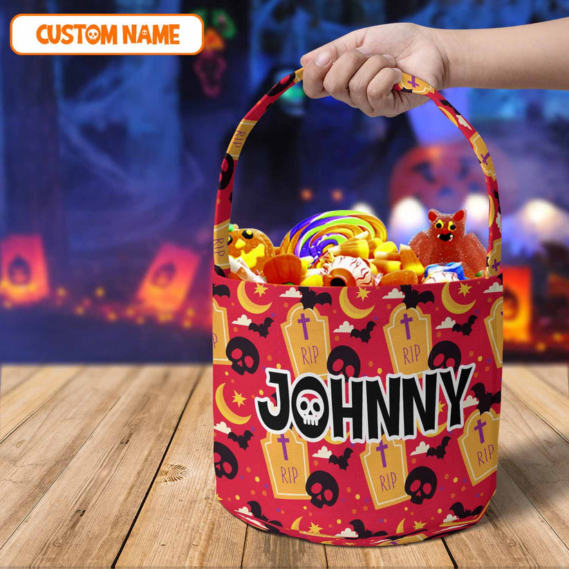 Personalized Name Halloween Basket