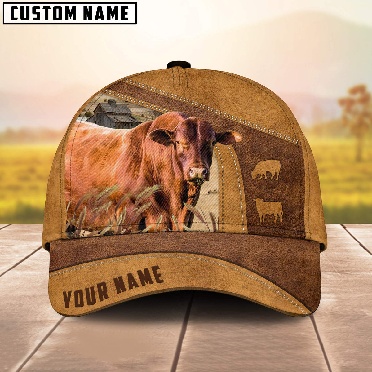 Santa Gertrudis Custom Name Cap
