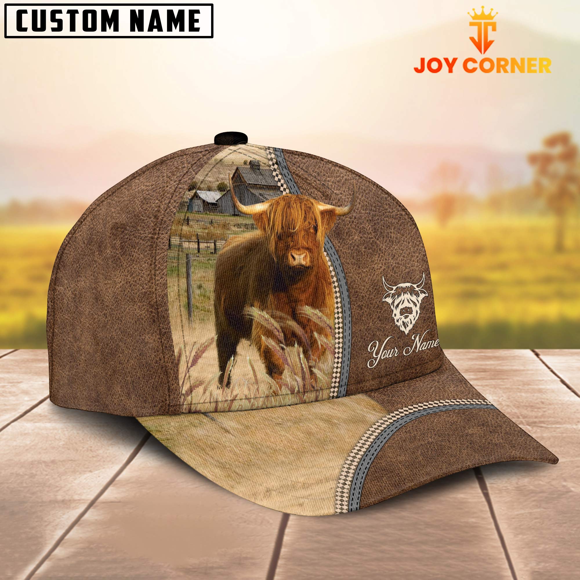 Personalized Name Highland Farming Cap