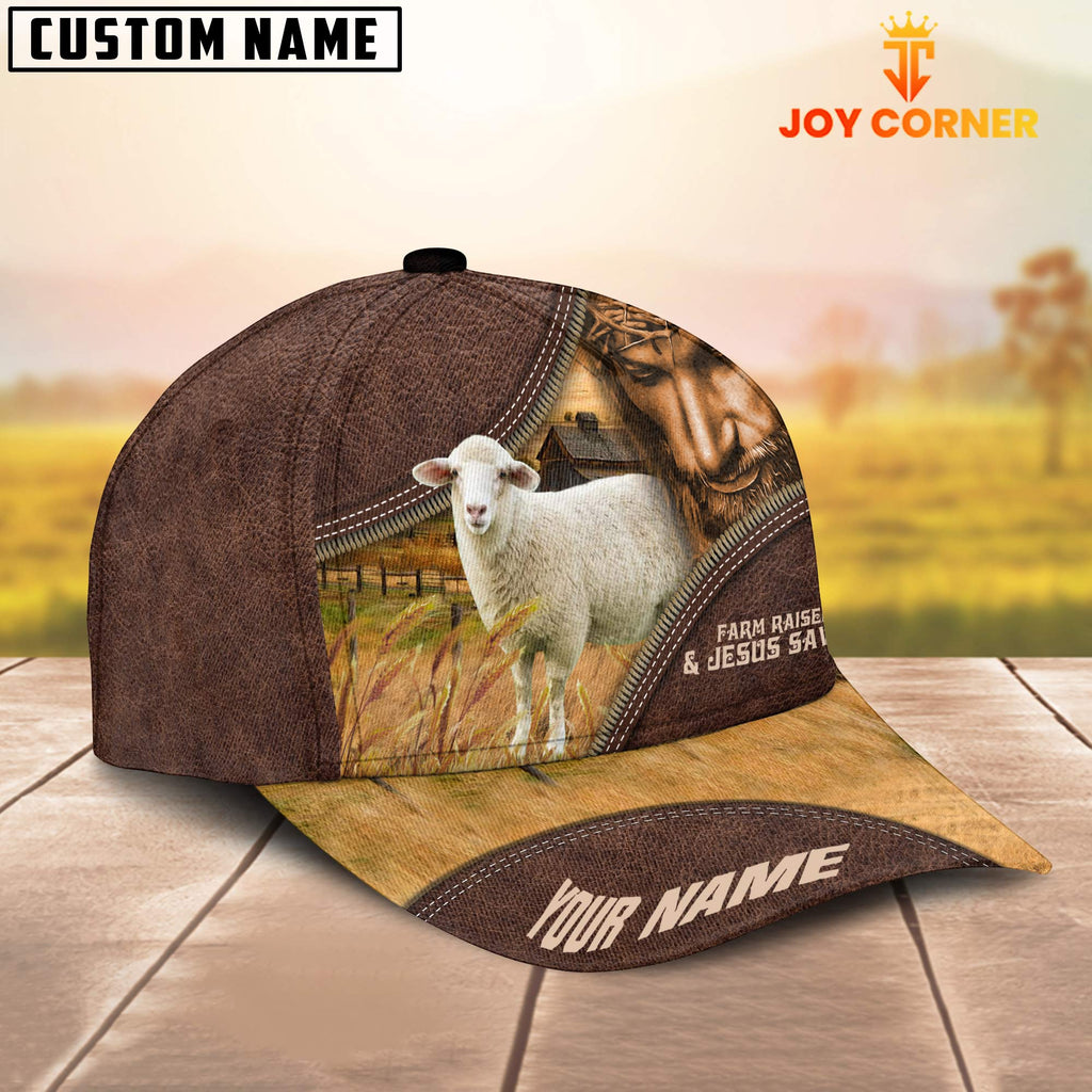 Sheep Farm & Jesus Customized Name Cap