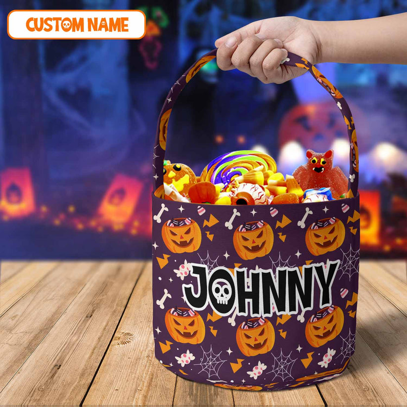 Personalized Name Halloween Basket