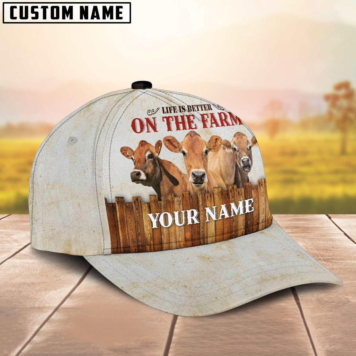 Jersey Better On The Farm Customized Name Cap
