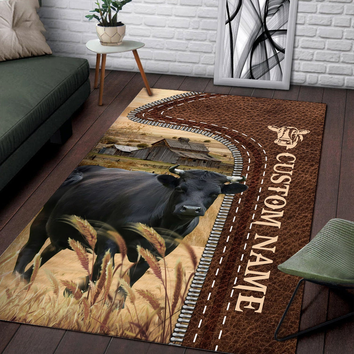 Dexter Farming Personalized Name 3D Rug