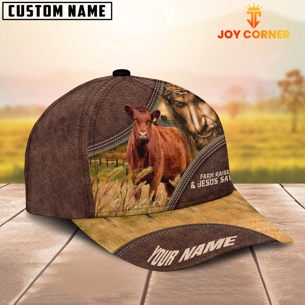 Red Angus Farm & Jesus Customized Name Cap