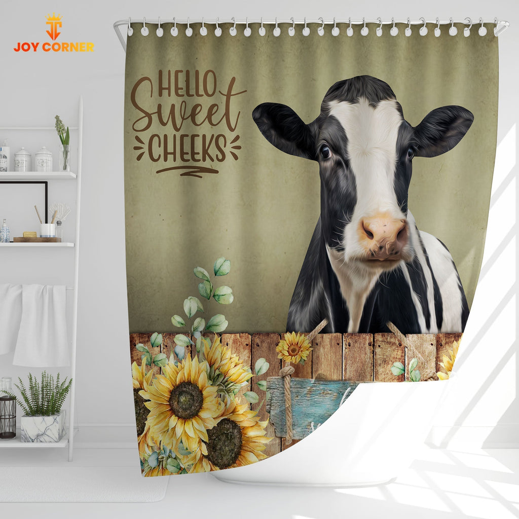 Holstein Hello Sweet Cheeks 3D Shower Curtain