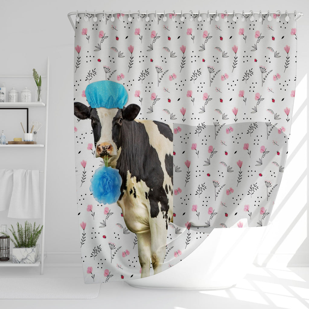 Holstein Flower 3D Shower Curtain