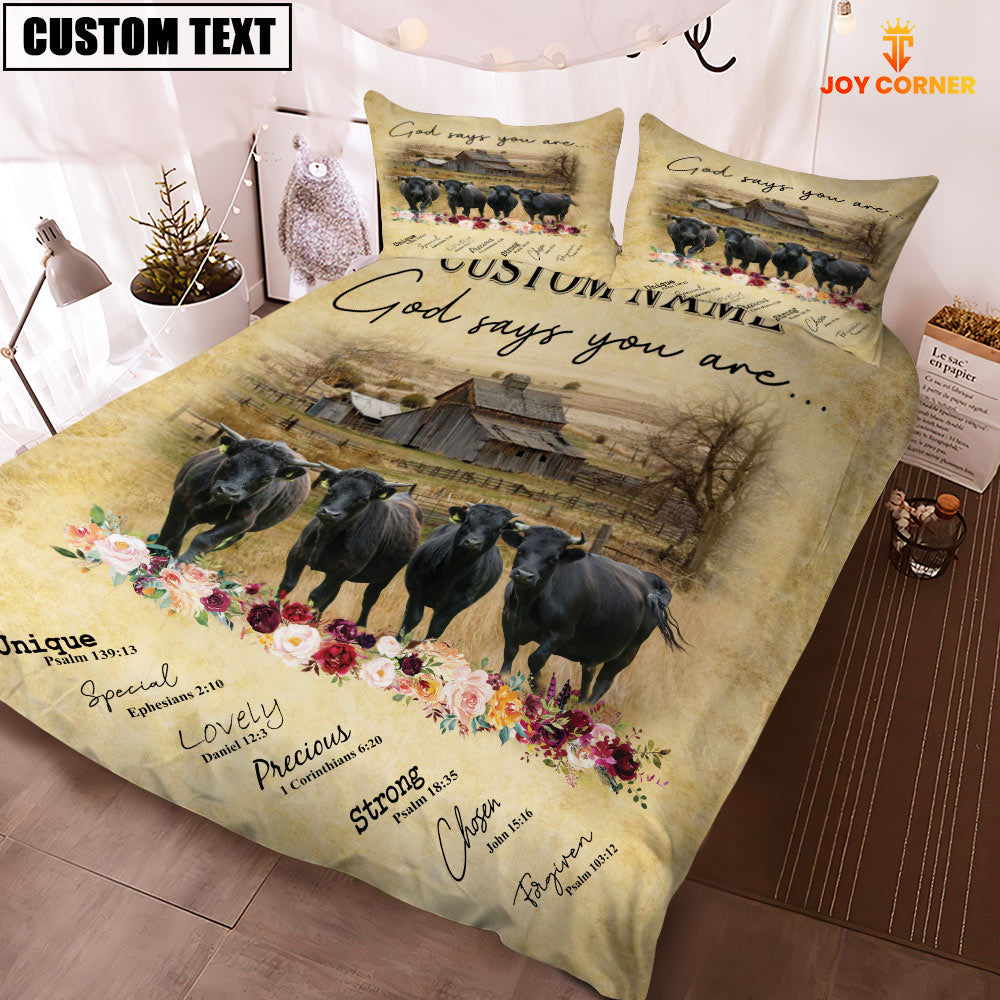 Dexter God Says You Are Custom Name Bedding Set