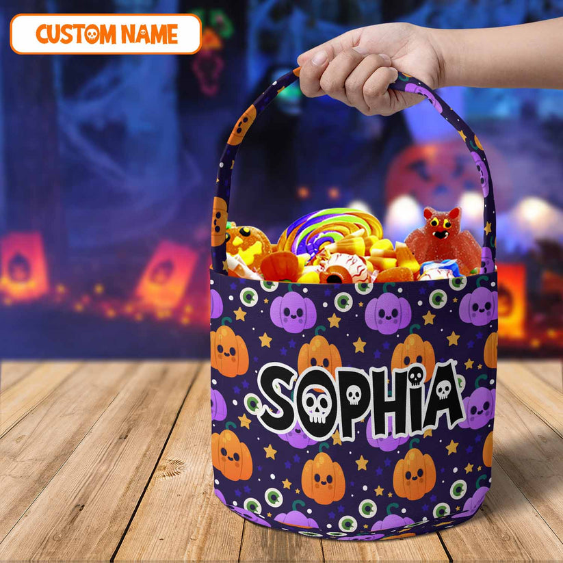 Personalized Name Halloween Basket