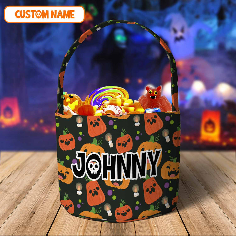 Personalized Name Halloween Basket