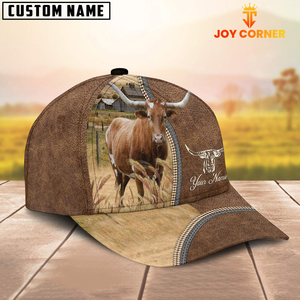 Personalized Name Texas Longhorn Farming Cap