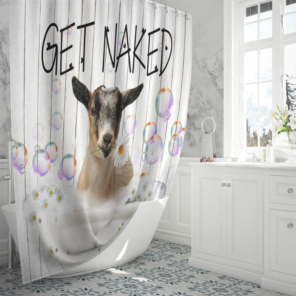 Pygmy Get Naked Daisy Shower Curtain