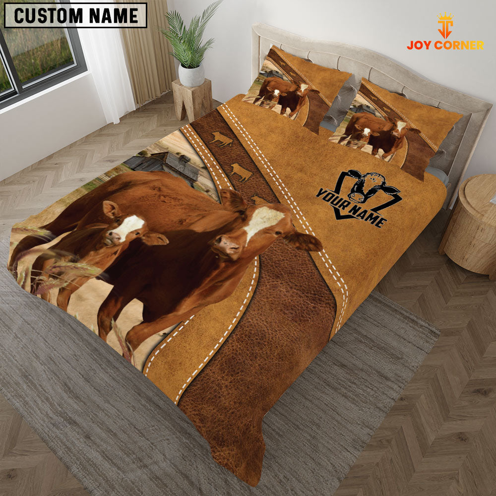 Custom Name Simbrah Cattle Bedding set