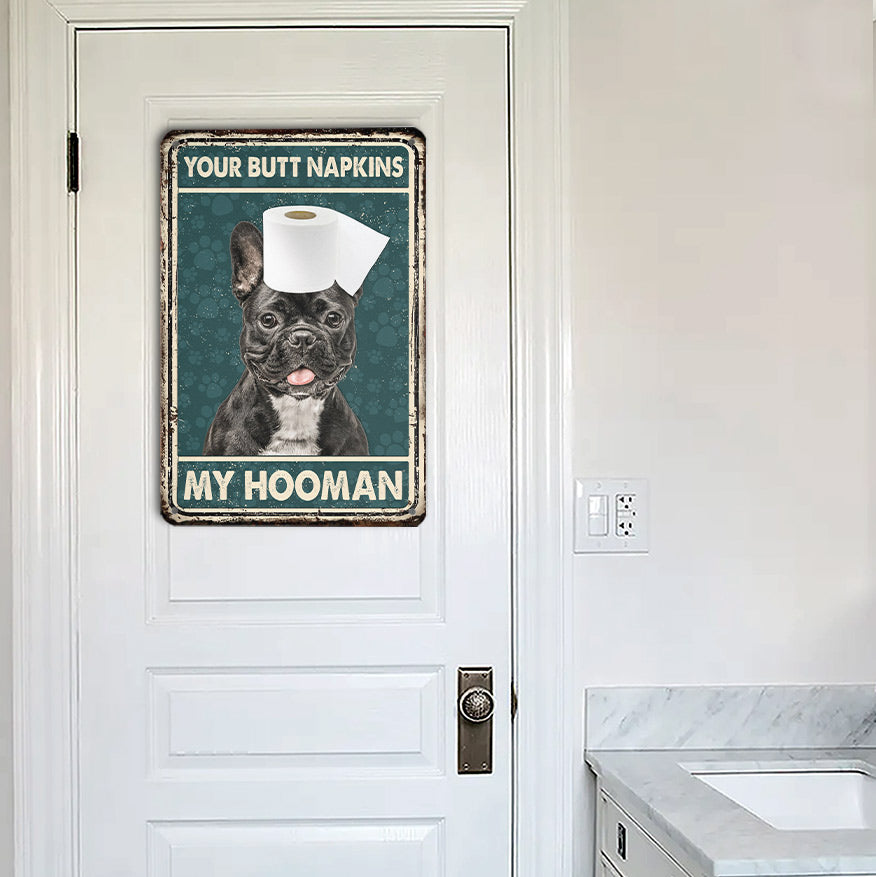 French Bulldog All Printed 3D Metal Sign