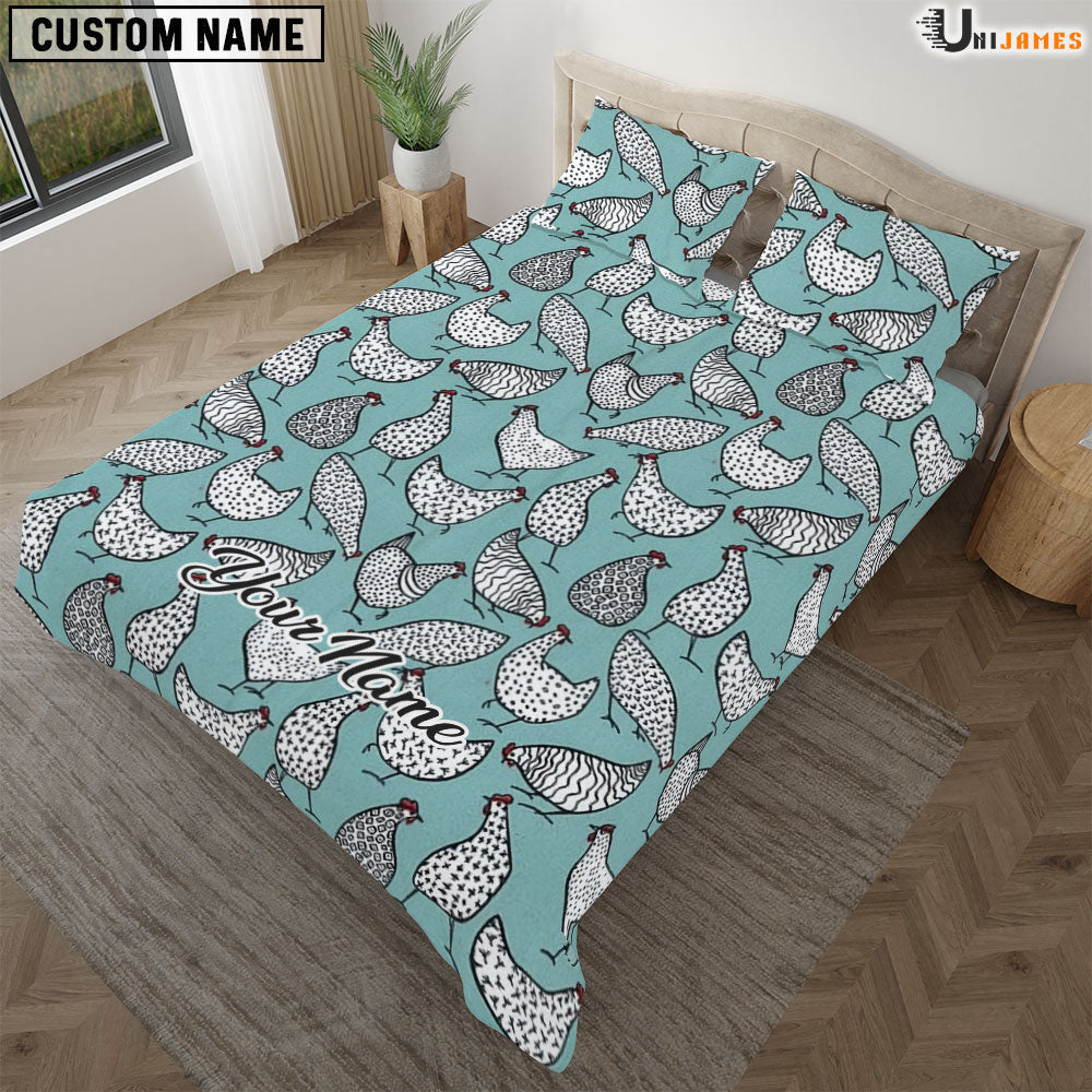 Chicken New Pattern Custom Name Bedding Set