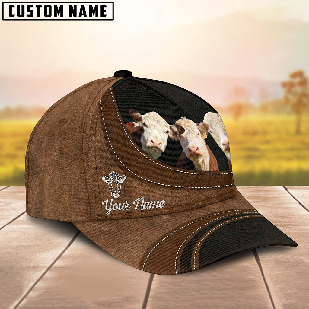 Hereford Farming Life Customized Name Cap