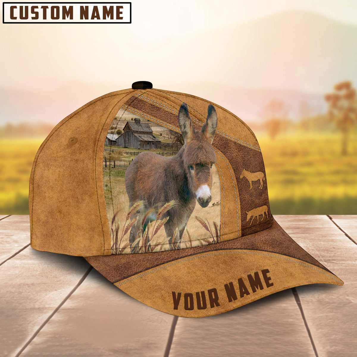 Personalized Name Miniature Donkey Cap