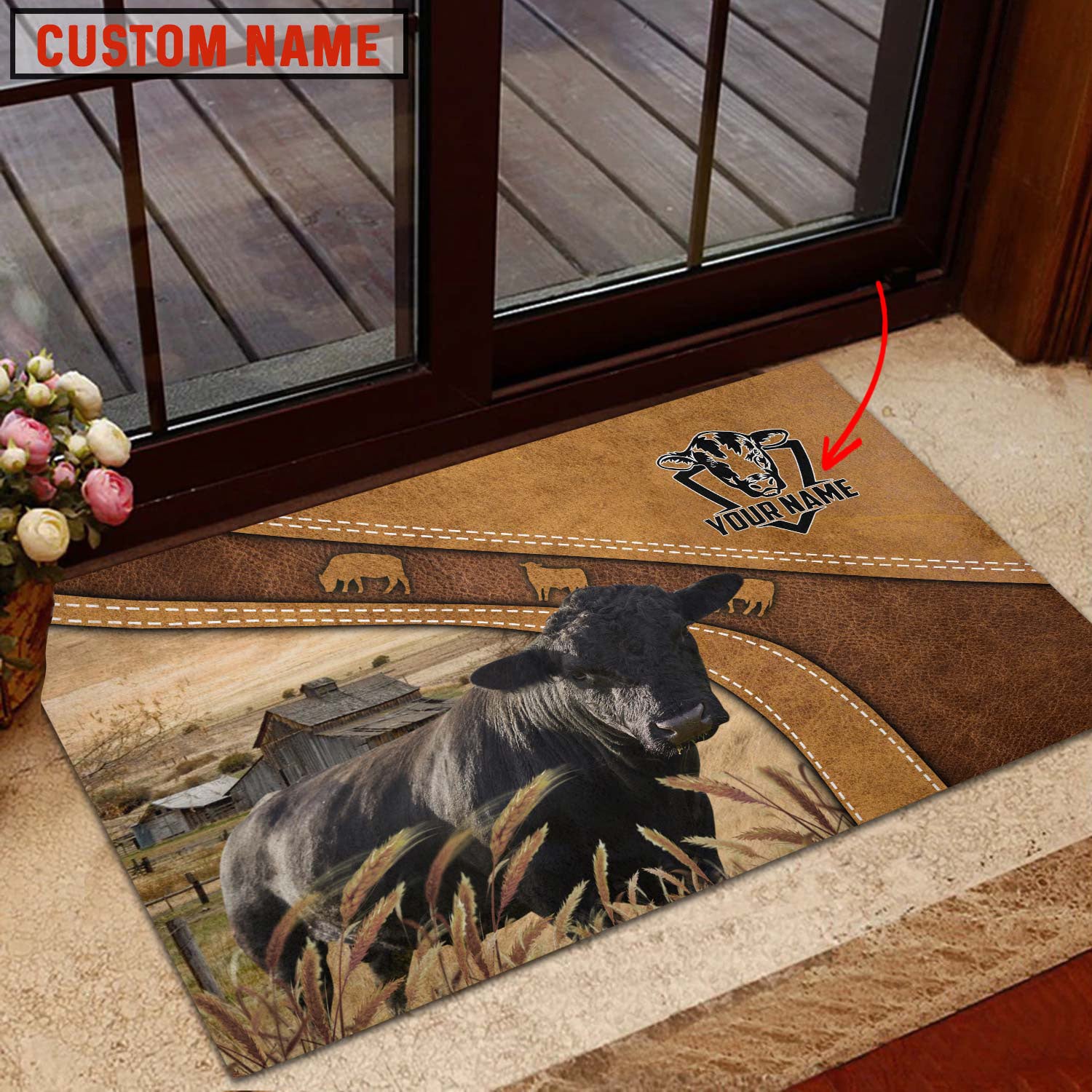 Lowline Personalized - Welcome Brown Doormat