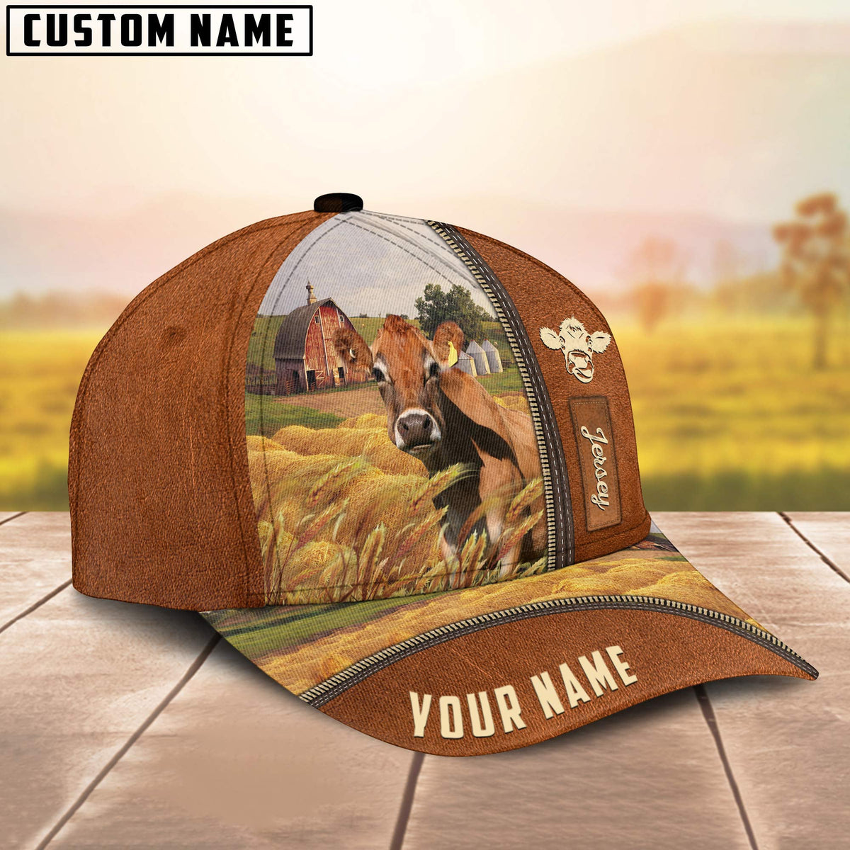 Personalized Name Jersey Barn Farm Cap