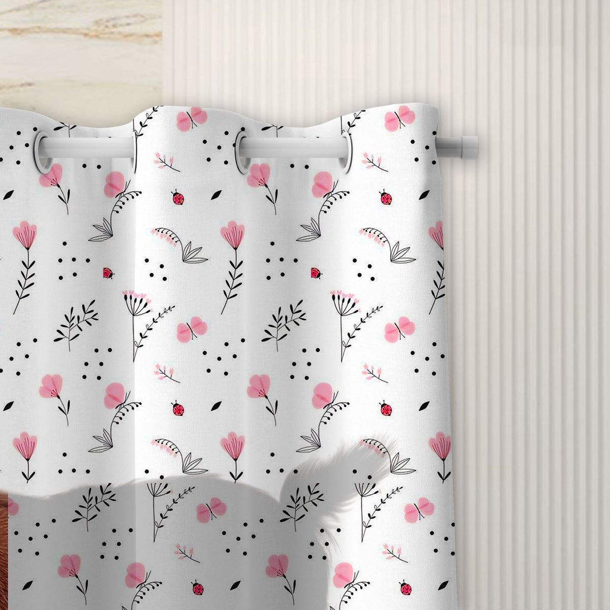 Goat Flower 3D Shower Curtain