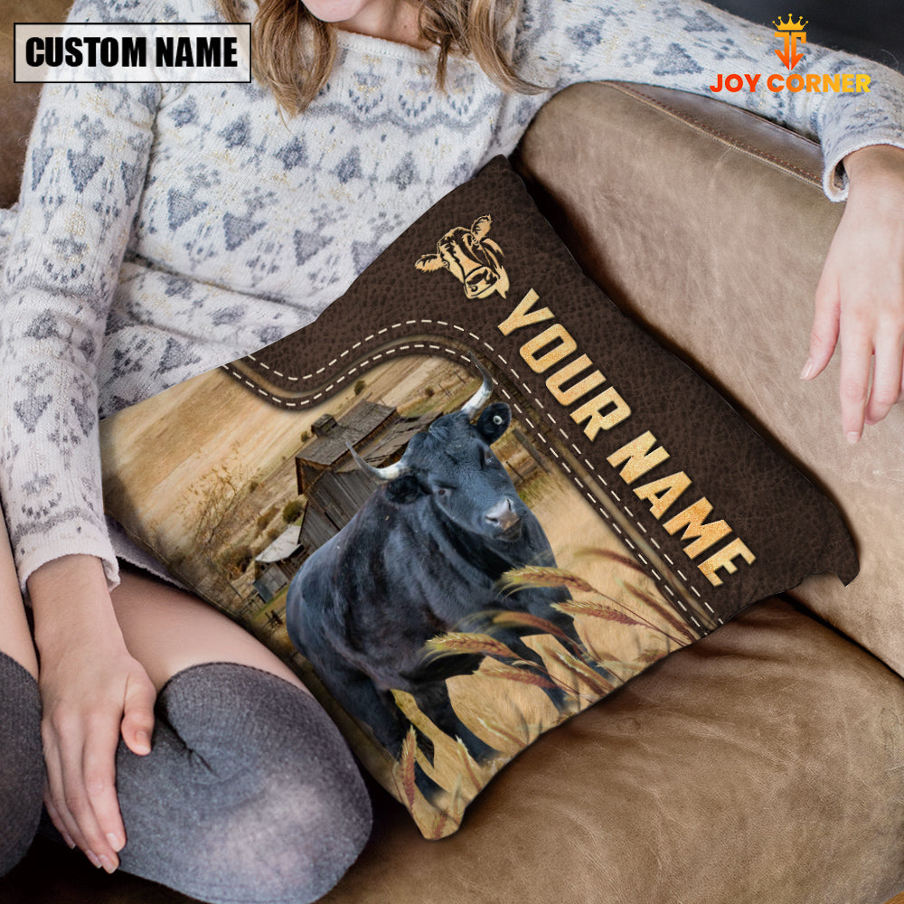 Dexter Custom Name Leather Pattern Pillow Case