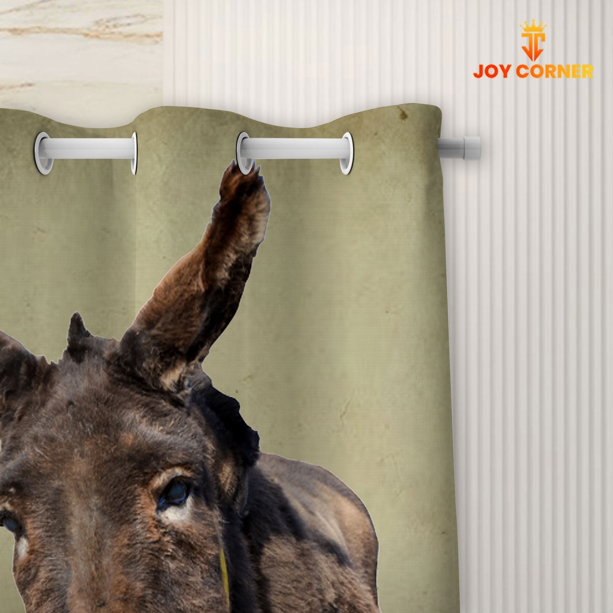 Donkey Hello Sweet Cheeks 3D Shower Curtain