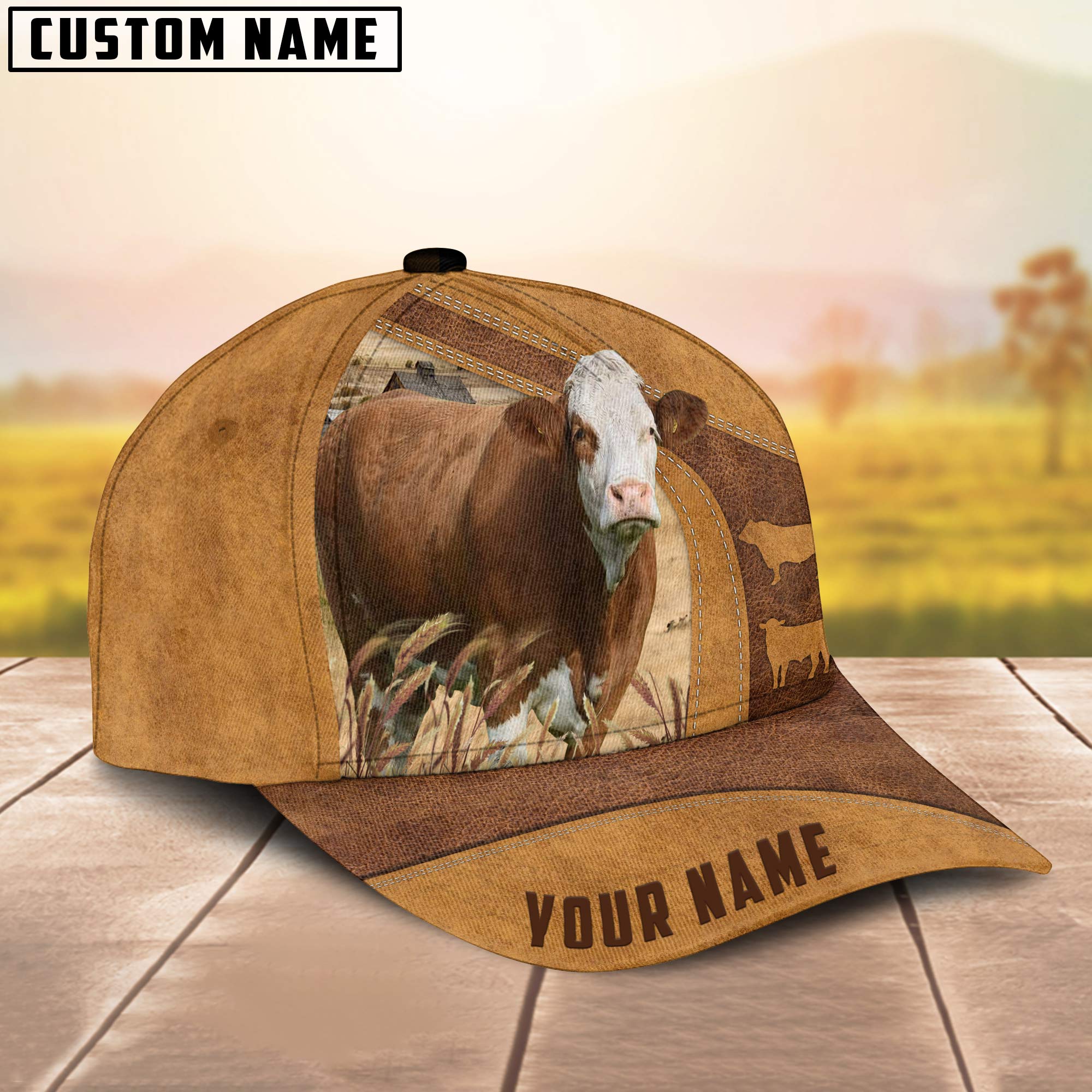 Simmental Custom Name Cap