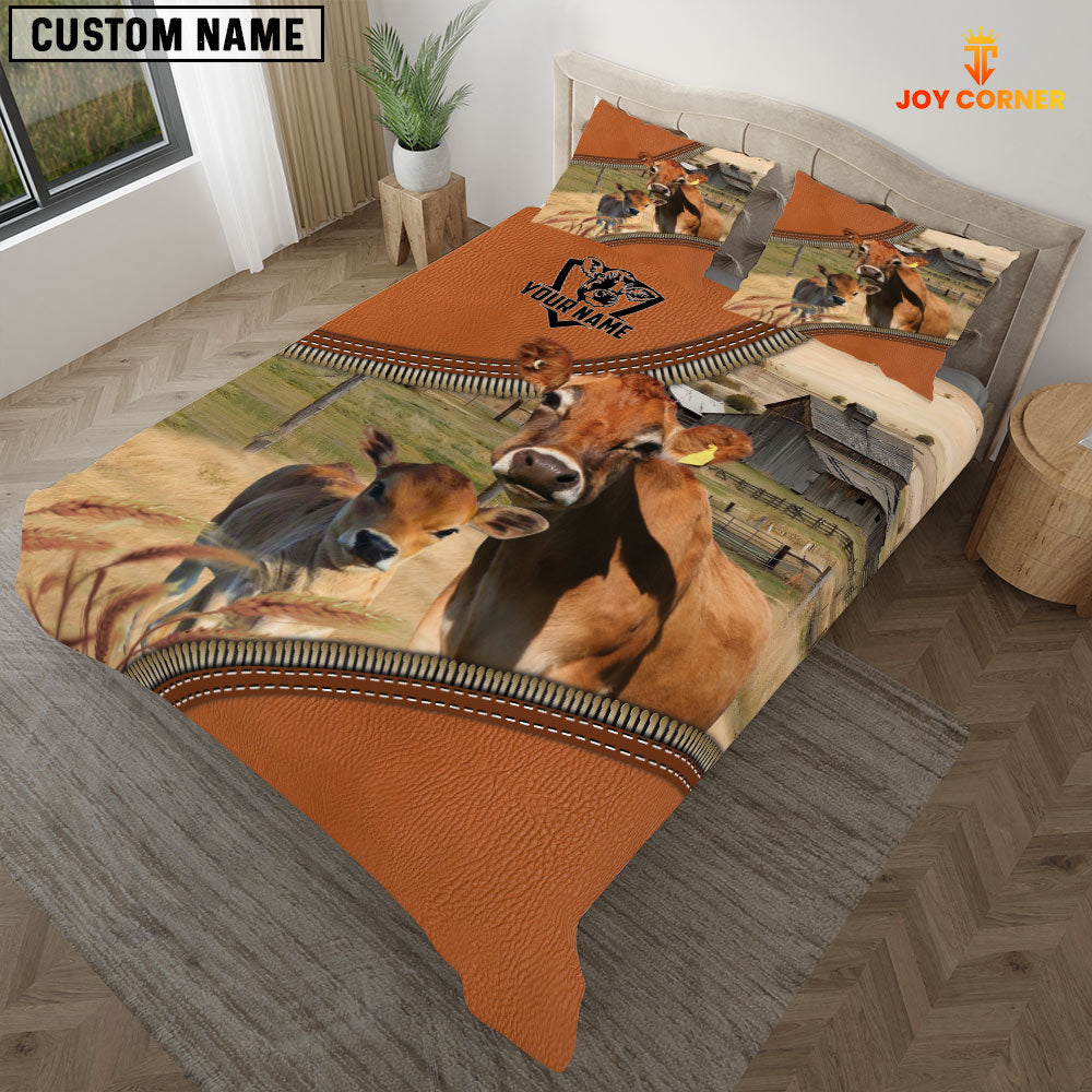 Jersey On The Farm Customized Name 3D Bedding Set