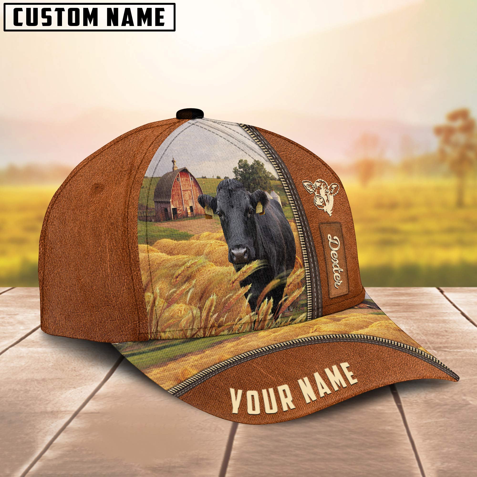 Personalized Name Dexter Barn Farm Cap