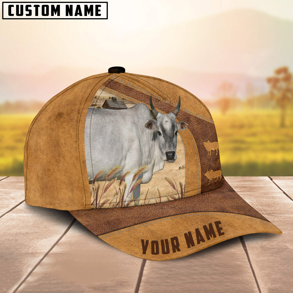 Mini Zebu Custom Name Cap