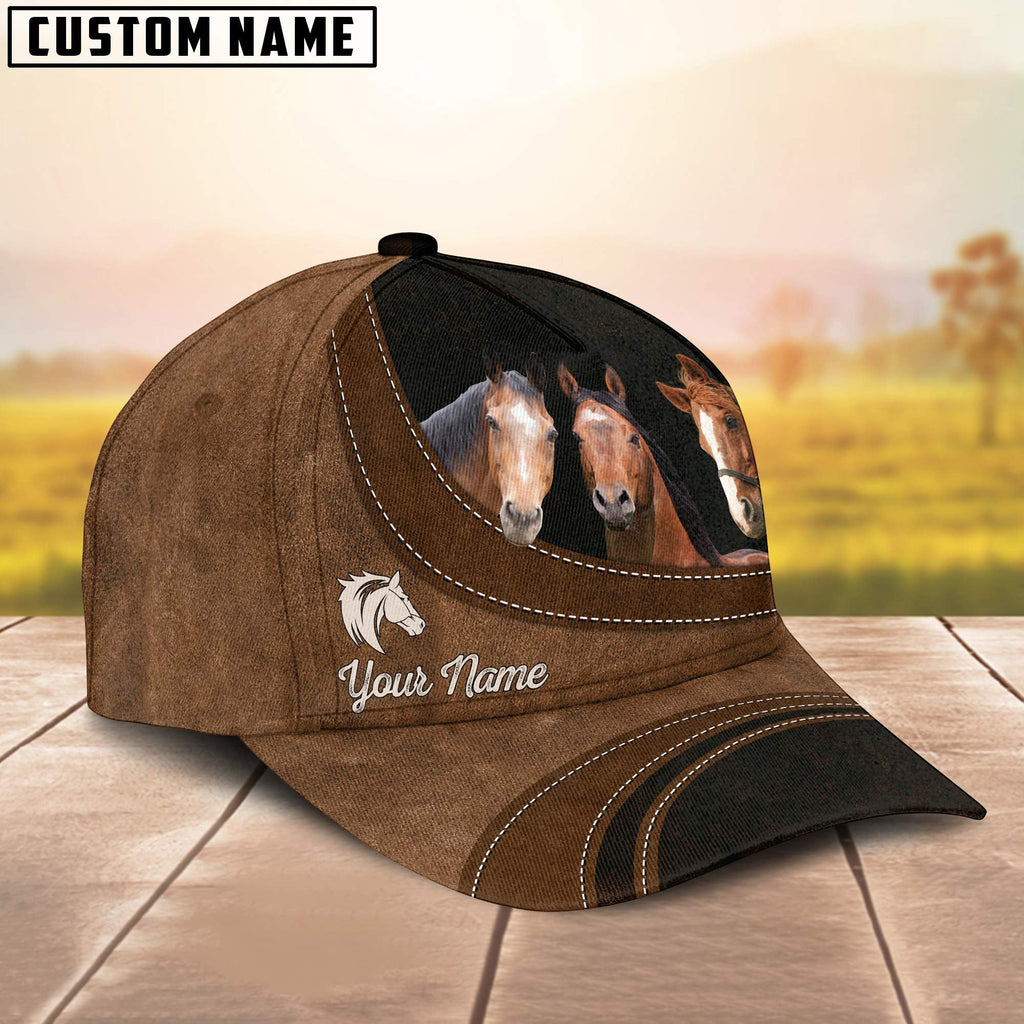 Horse Farming Life Customized Name Cap