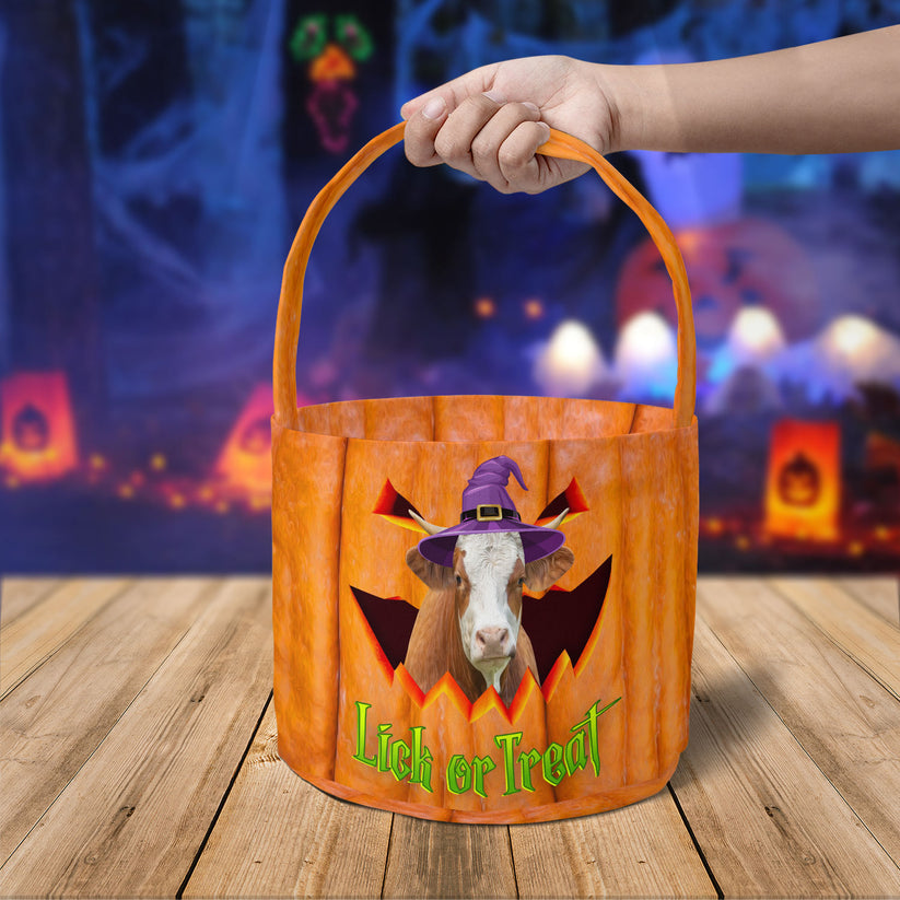 Simmental Lick Or Treat Halloween Basket