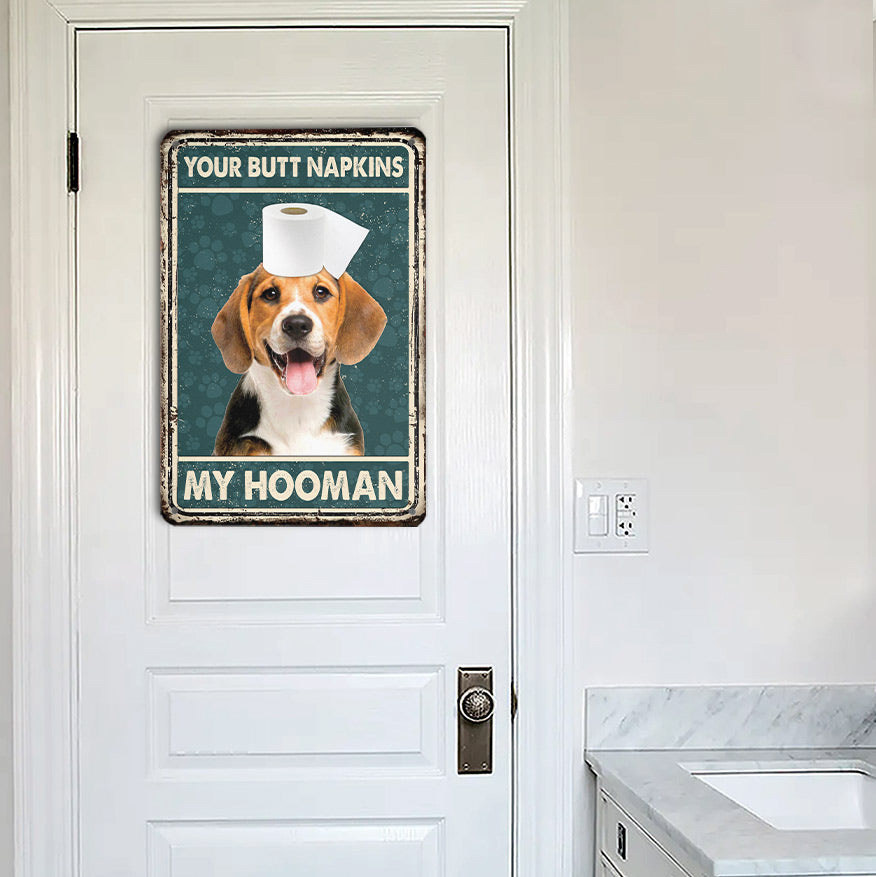 Beagle All Printed 3D Metal Sign