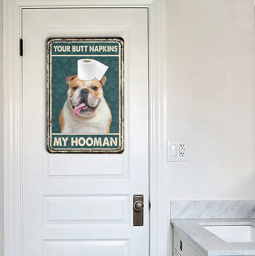 Bulldog All Printed 3D Metal Sign