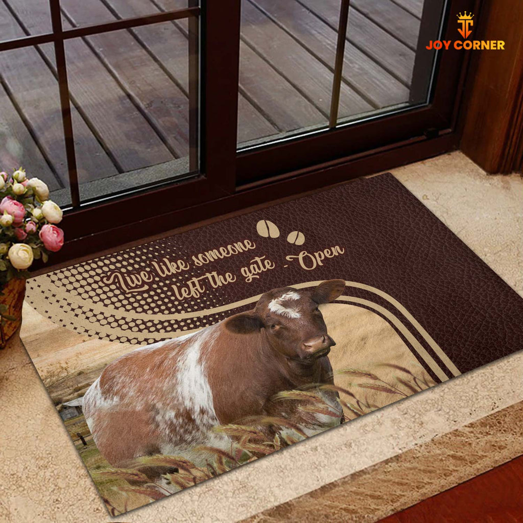 Shorthorn Live Like Someone Left The Gate Open Doormat