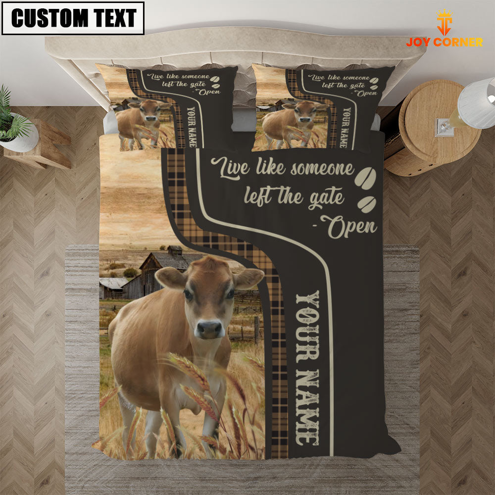 Jersey Like Someone Left The Gate Open Customized Name 3D Bedding Set