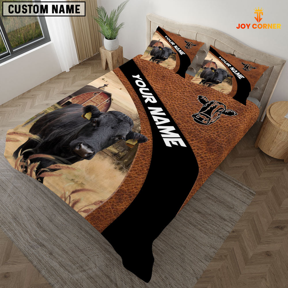 Dexter On The Farm Customized Name Red Barn Bedding Set