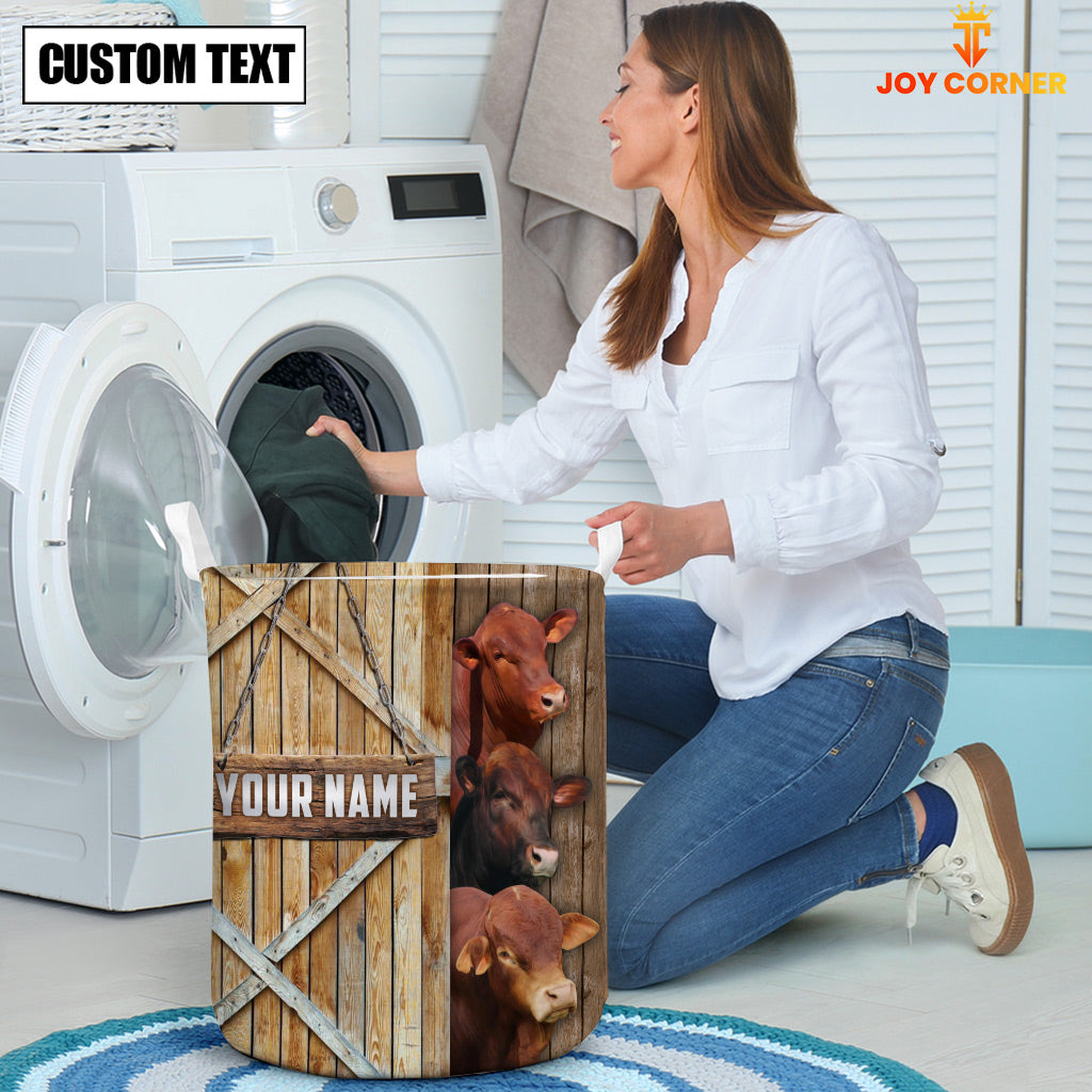 Beefmaster Barn Custom Name Laundry Basket