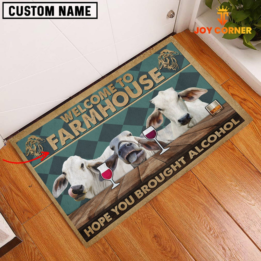 Brahman Hope You Bought Alcohol Custom Name Doormat