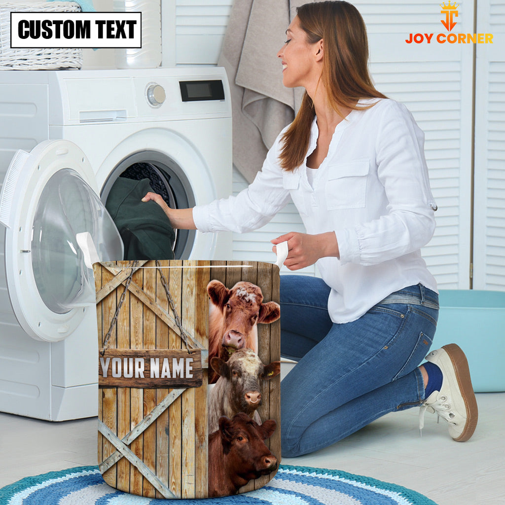 Shorthorn Barn Custom Name Laundry Basket