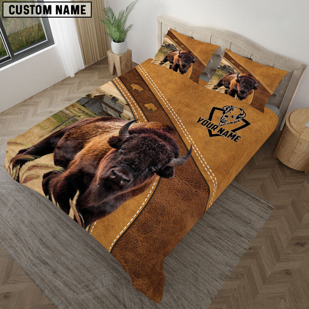 Custom Name Bison Bedding set