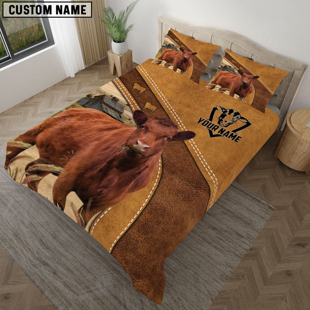 Red Angus Cattle Customized Bedding set
