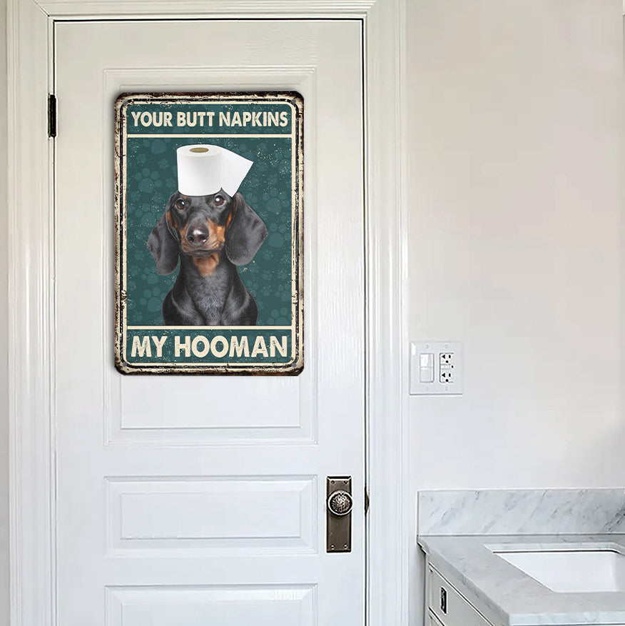 Dachshund All Printed 3D Metal Sign