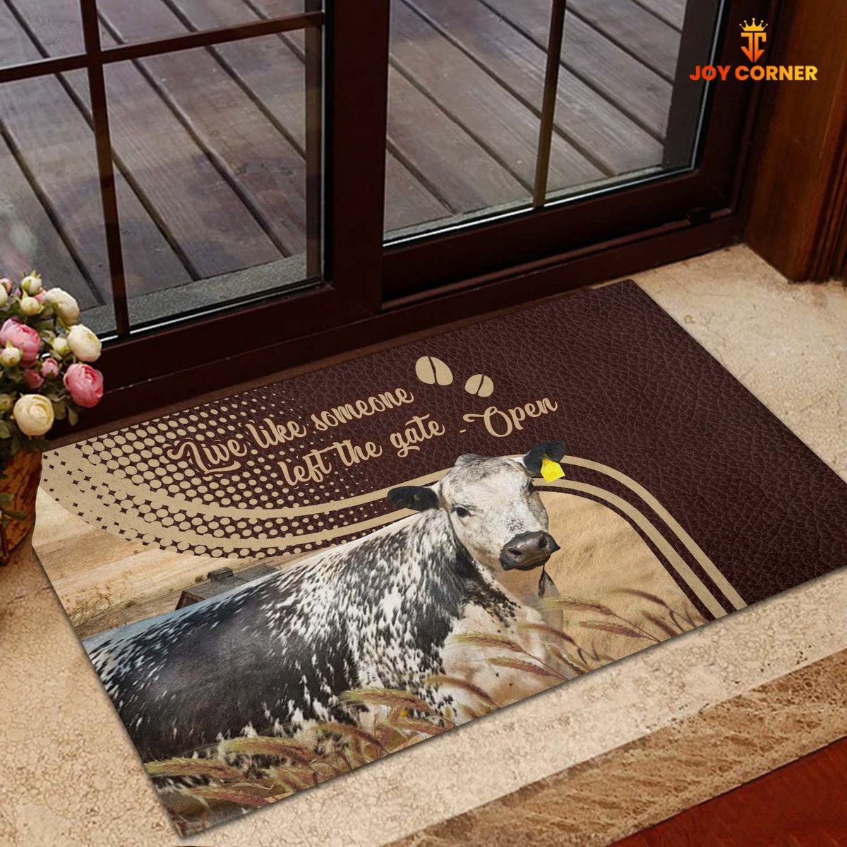 Speckle Park No Horns Live Like Someone Left The Gate Open Doormat