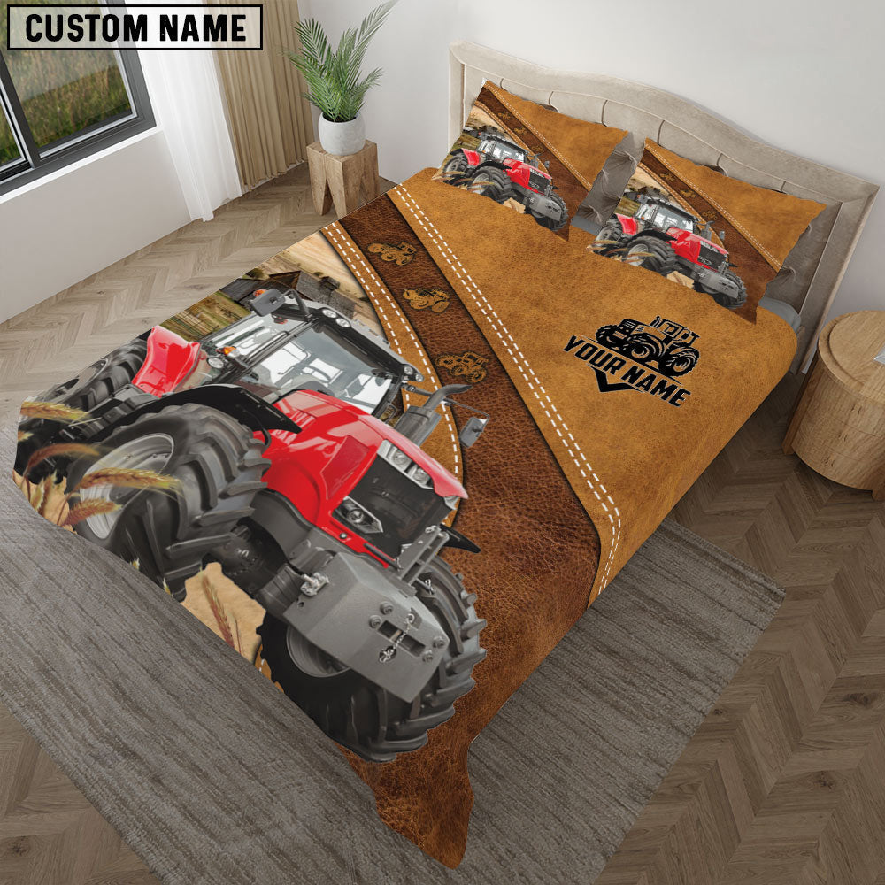 Red Tractor Customized Bedding set