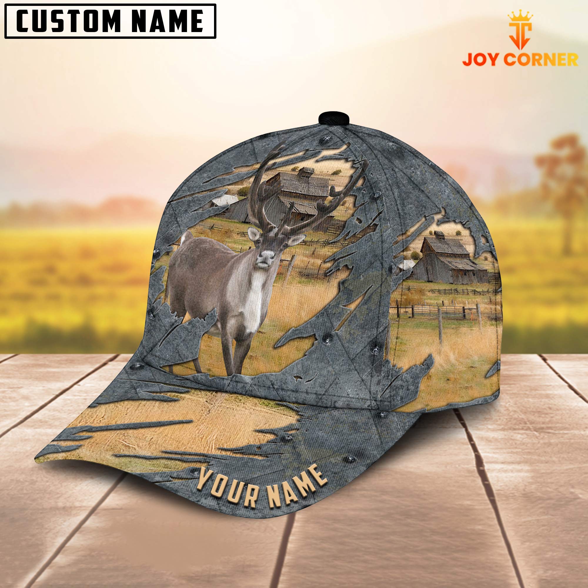 Rain Deer Customized Name Cap