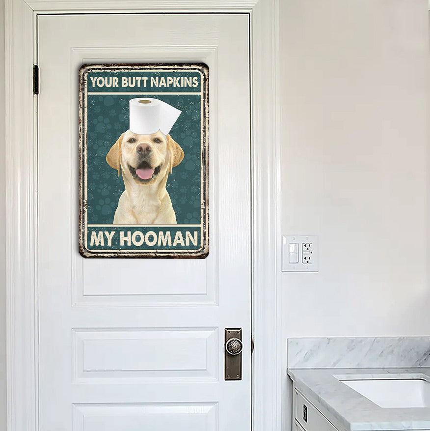 Golden Labrador Retriever All Printed 3D Metal Sign