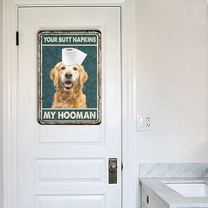 Golden Retriever All Printed 3D Metal Sign